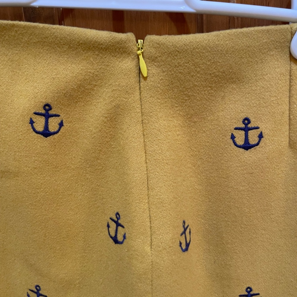 NWT! Vineyard Vines Skirt - Anchor Embroidered Wool Skirt - Picture 4 of 8